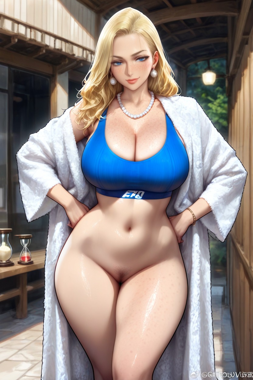 Hdr, High Detail, Very Mild Thigh Freckles Hentai AI Porn