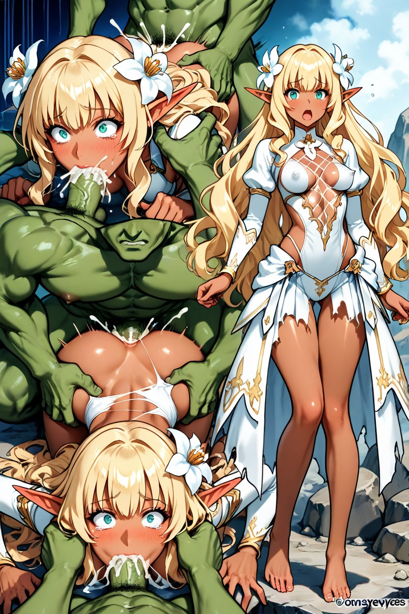 Full Lips, Erect Nipples, Futaba Lily Ramses Hentai AI Porn