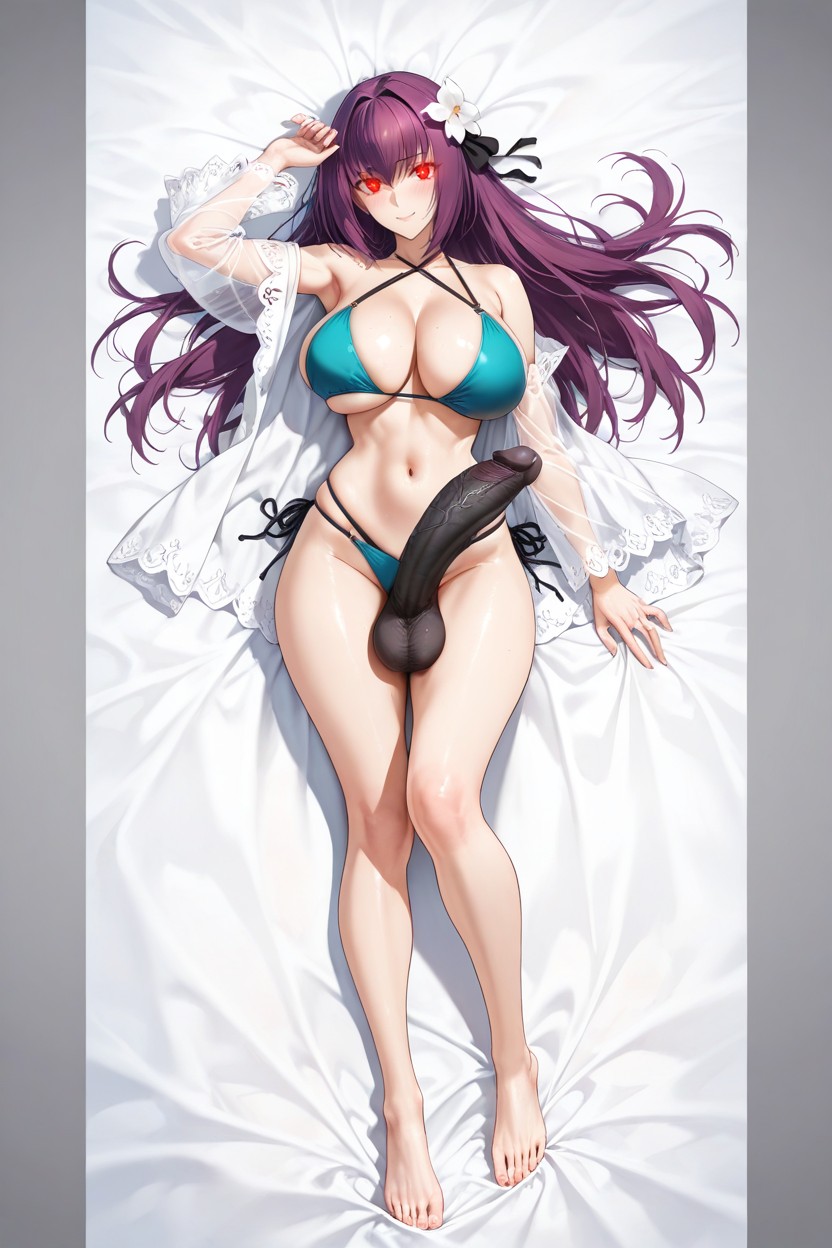 Embarrassed, Cuerpo Completo, Lightweight Cover-up With Loose Hentai IA