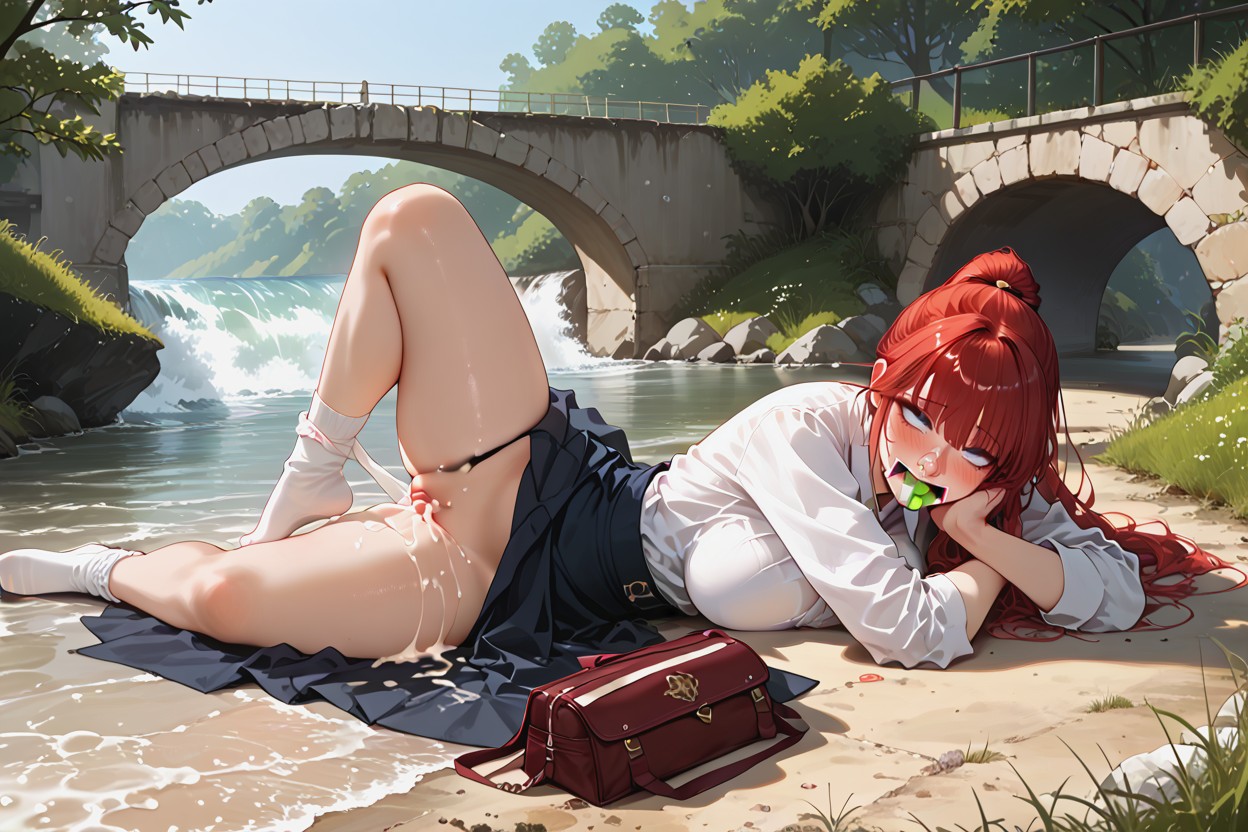 Poitrine Arrondie, Dusk, One Shoe Off Porno IA Hentai