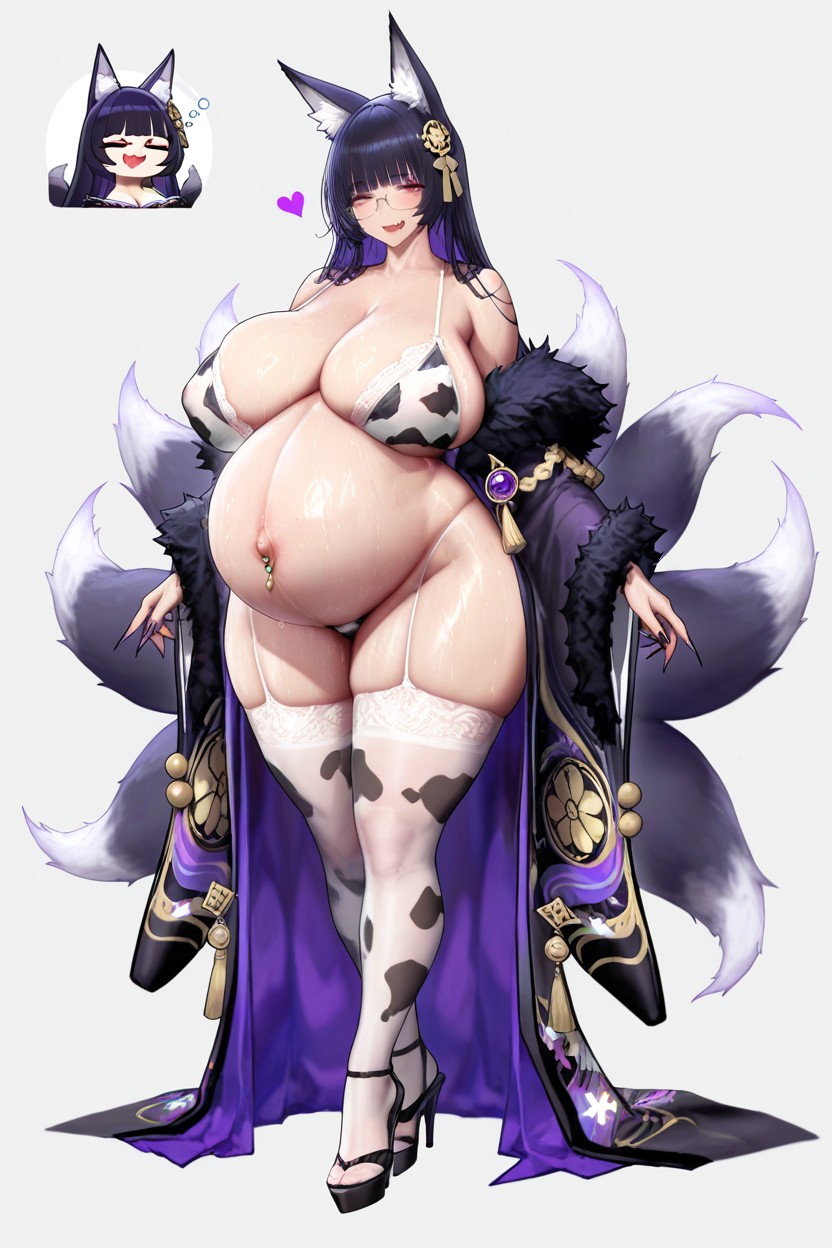 De Pie, Cuerpo Completo, Eye Shadows Hentai IA