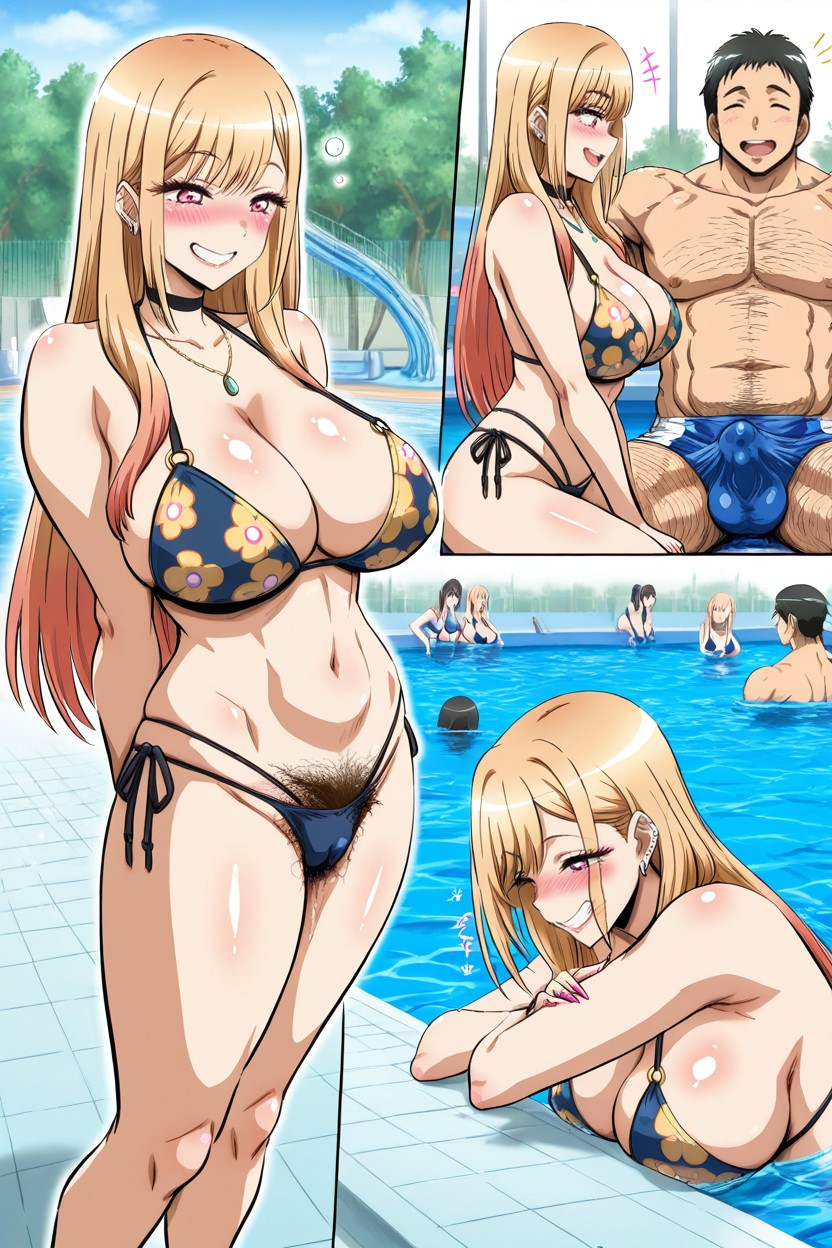 Hairy Crotch, Multiple Panels, 2 Personas Hentai IA