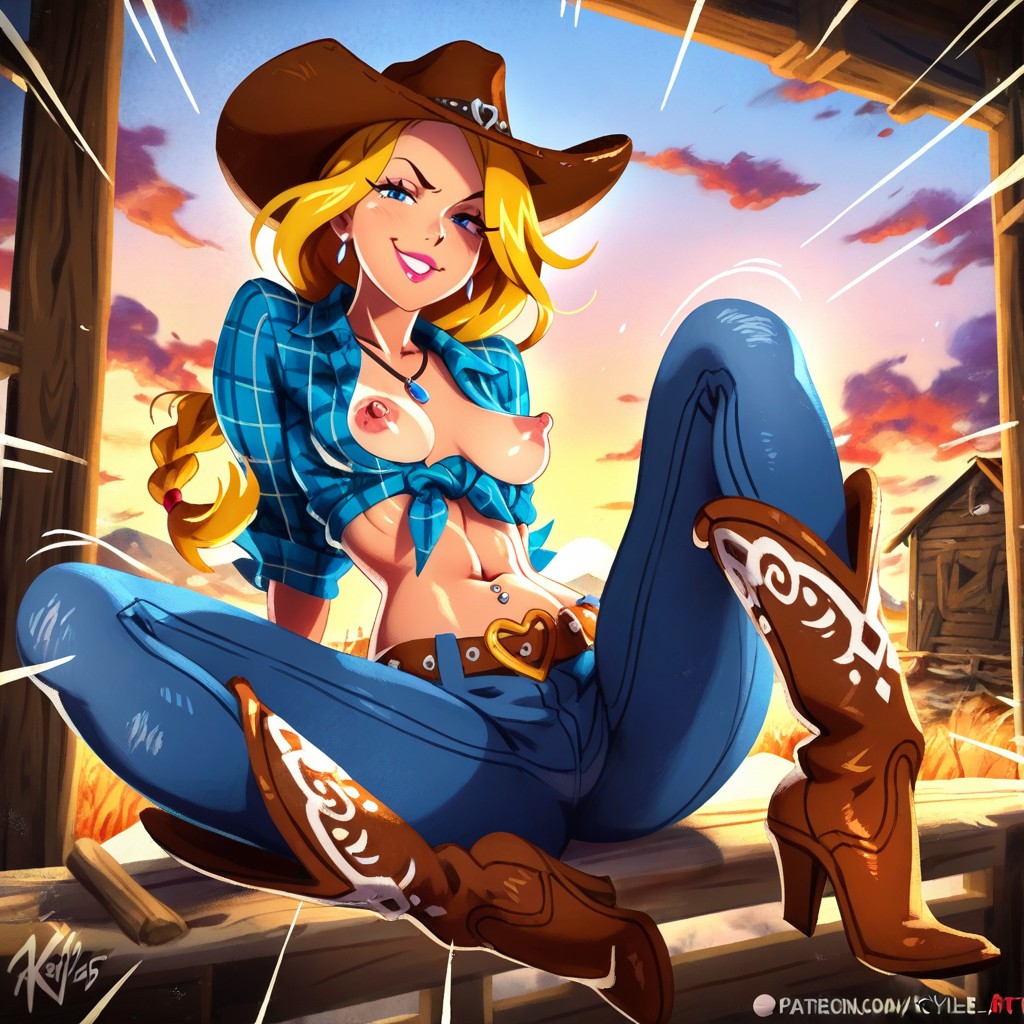 Kajinman Art Style, Full Lips, Tierna Hentai IA