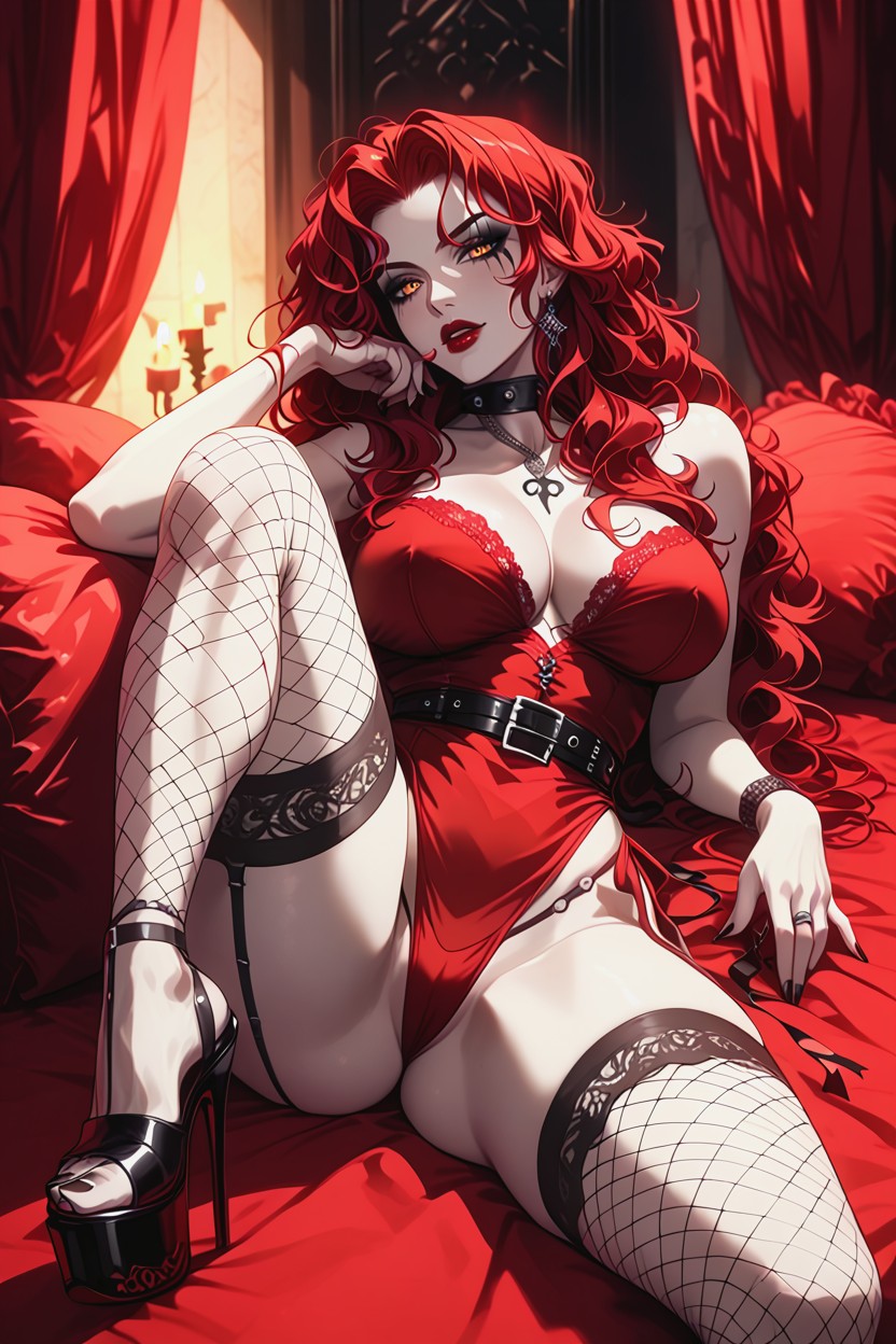 18+, Massive Ass, Messy Hair Spread On The Cushion Porno IA Hentai