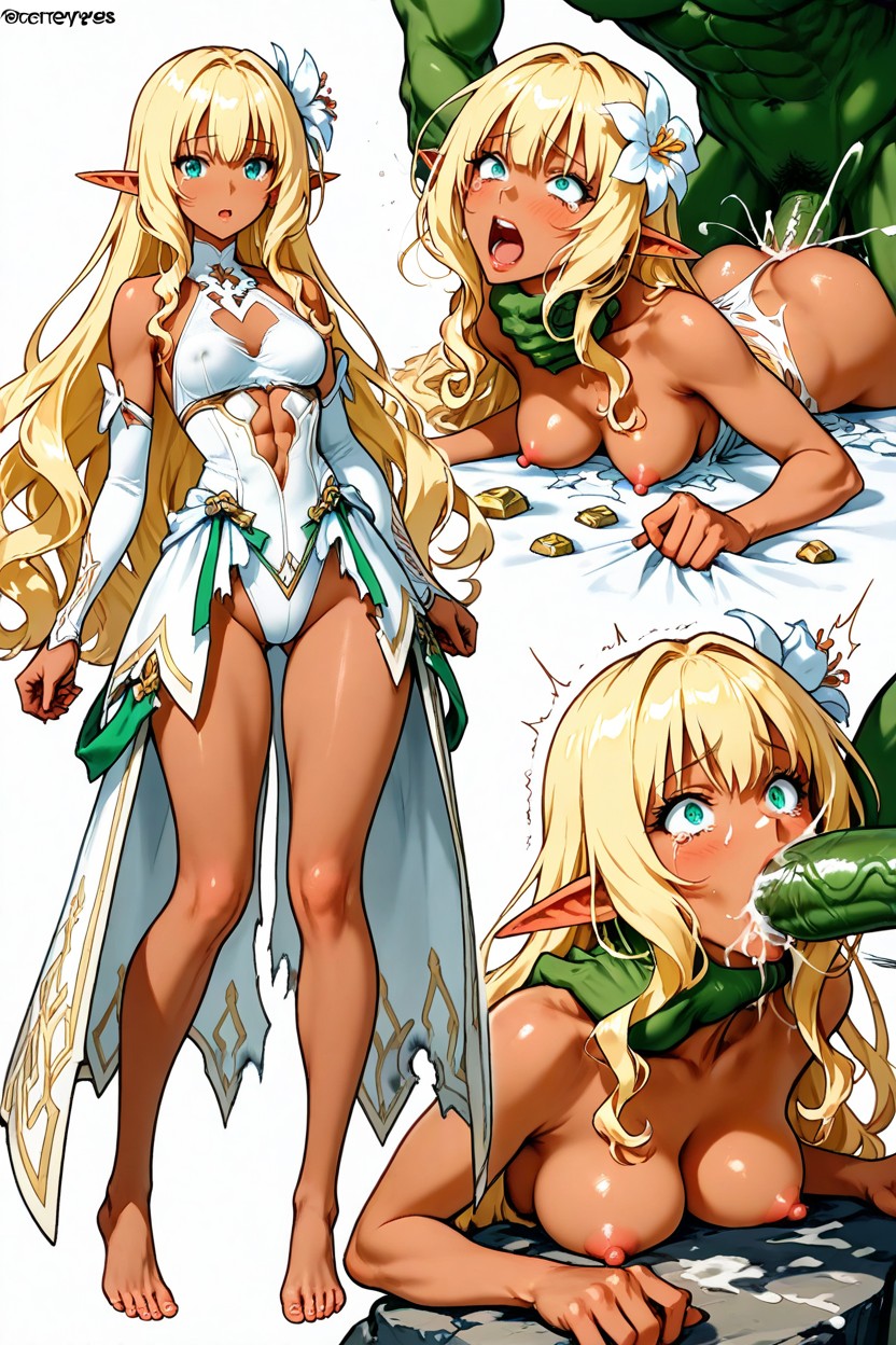 Fucked By Three Giant Green Hulk Twice Her Height, Muted Colors, Multiple Views Capturing Radically Different Sexual Actions Hentai AI Porn