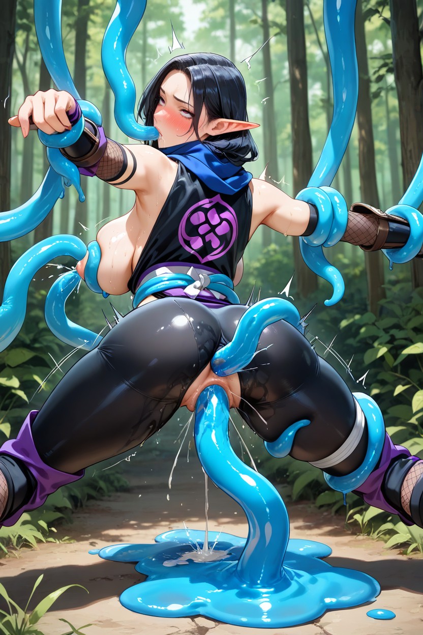 Their Two Body Suspended In Air, Ennuyé, Squirting Porno IA Hentai