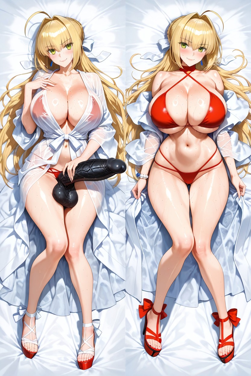 25+, Dakimakura Style, Very Long Hair Hentai IA