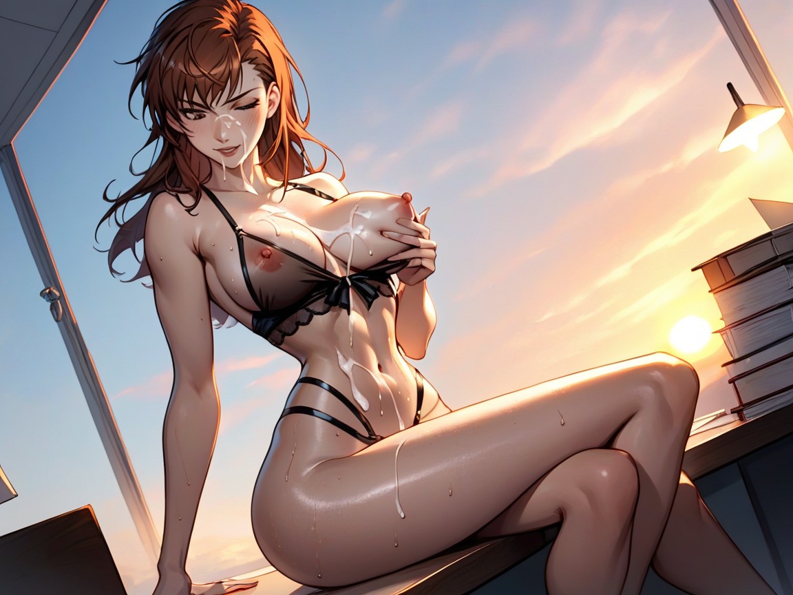 Very Snatched Waist, Erect Nipples, Tight Fit Porno IA Hentai