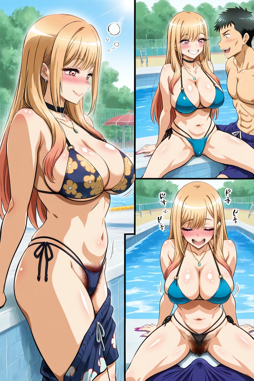 Noir, Hairy Crotch, Cul Moyen Porno IA Hentai