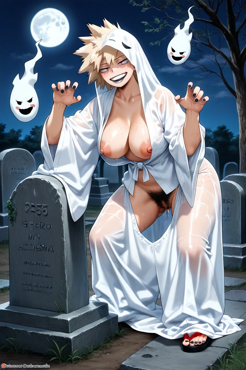 Extreme Pubic Hair, Perfect Pussy, White Clothes Porno IA Hentai
