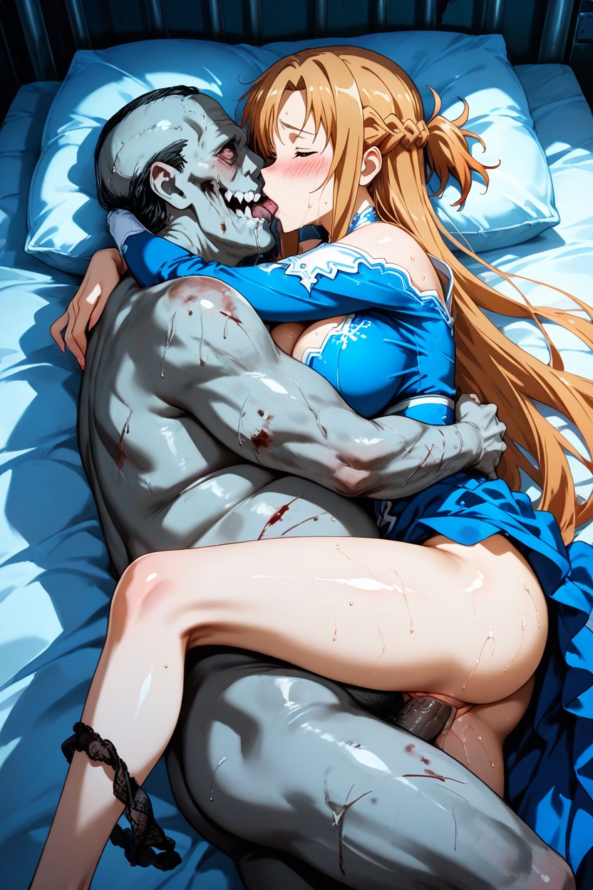 Asuna From Sword Art Online, Blushing, Deep Penetration Porno IA Hentai