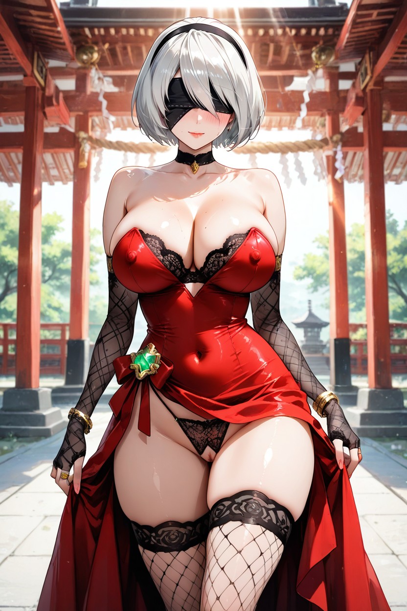 Flirtatious Look, Gold Bracelets, Marked Vagina Porno IA Hentai