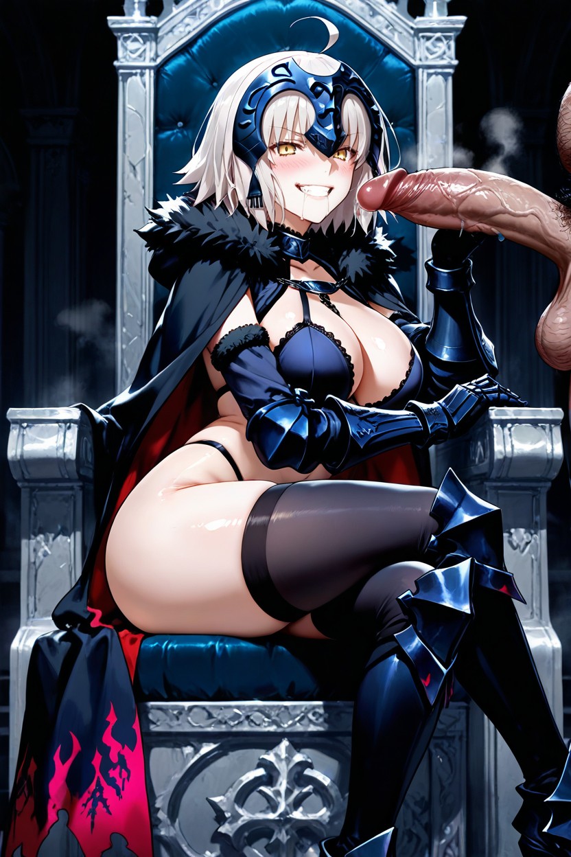 Black Castle, Helmet, Large Breasts Porno IA Hentai