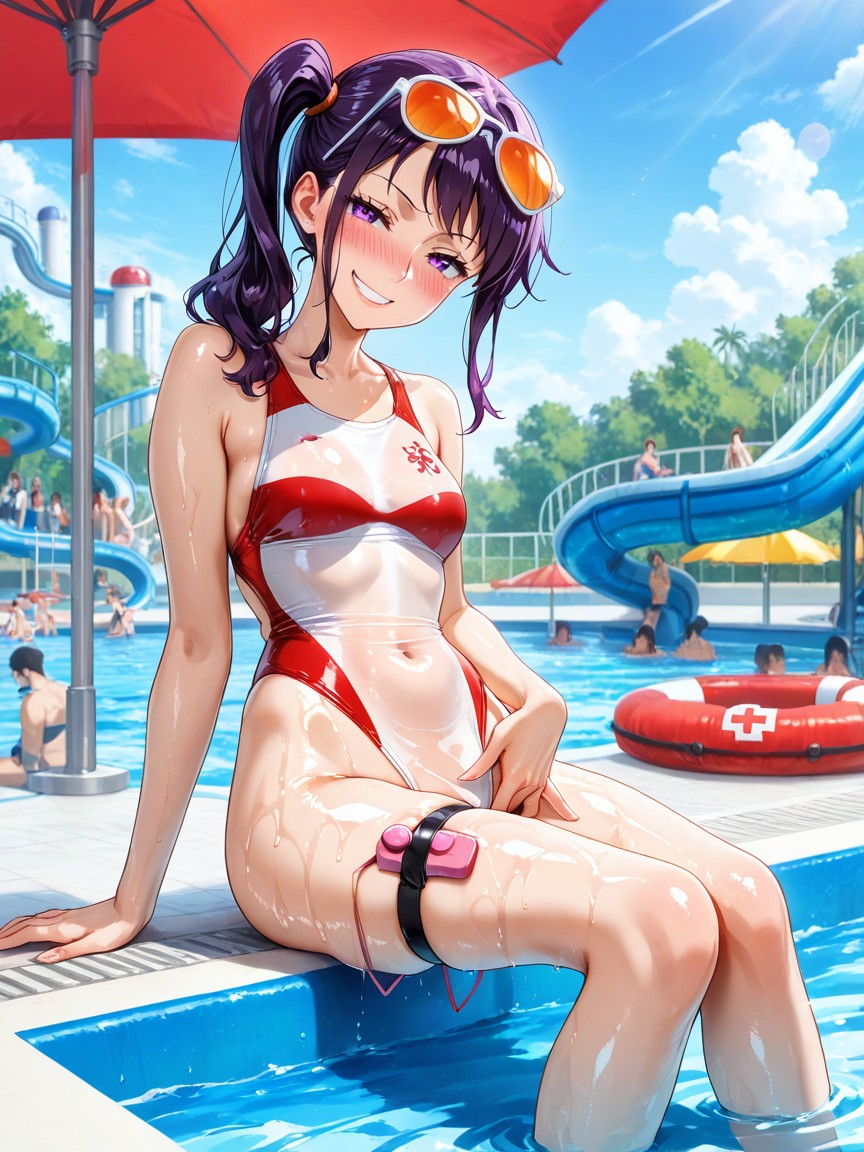 Newest, Ultra Detailed, Red Lifeguard One Piece Porno IA Hentai