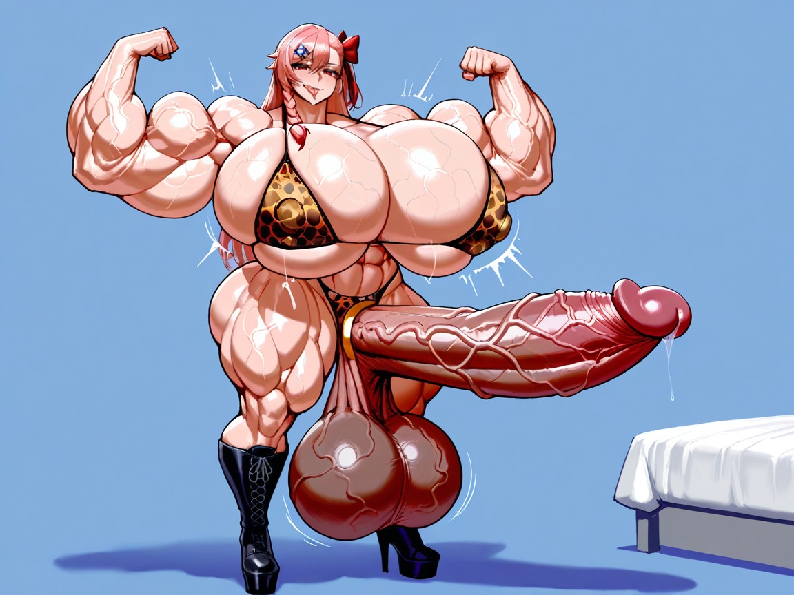 Hyper Massive Penis, Hyper Gigantic Muscles, Thick Thigh Hentai IA