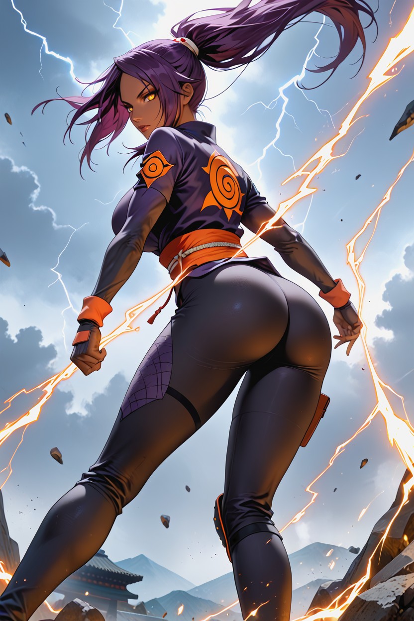 Yoruichi Should Appear As A Dark-skinned, And A Confident, Rounded Ass Hentai AI Porn