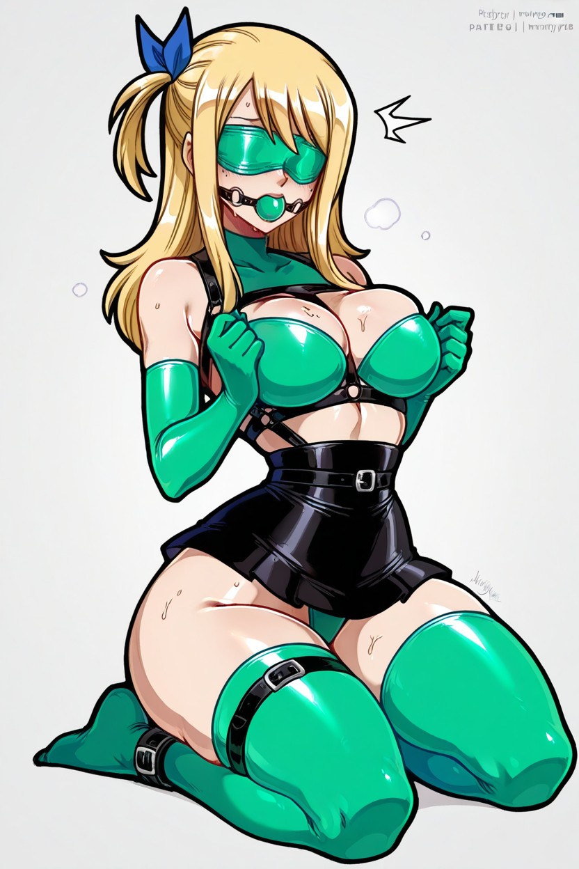 Rounded Breasts, De Rodillas, Kneeling Hentai IA
