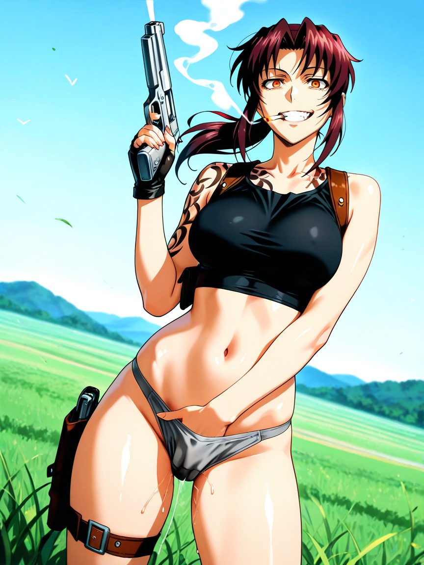 Perfect Anatomy, Black Lagoon, Standing Hentai AI Porn