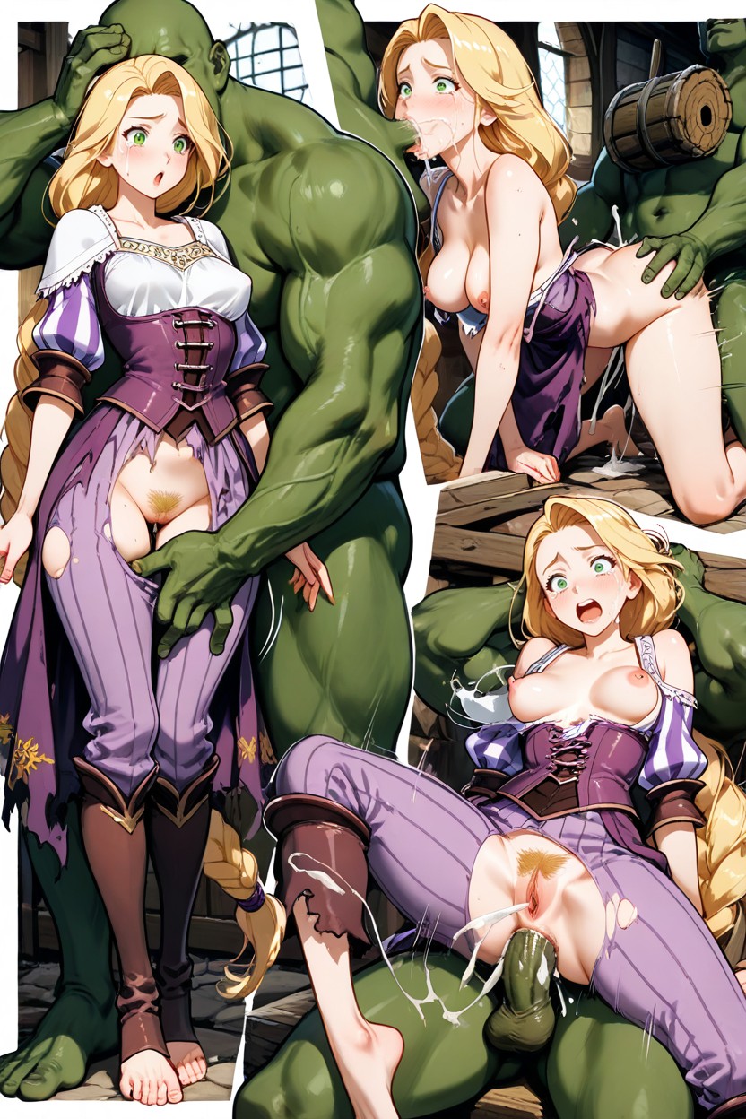 Canonical Purple Princess Fantasy Outfits, Tearyeyes, Semi-realist Hentai IA
