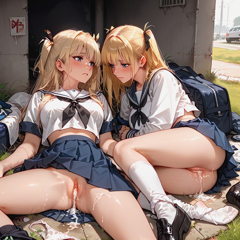 2 Personas, Cotton Socks, Cum Leak Hentai IA