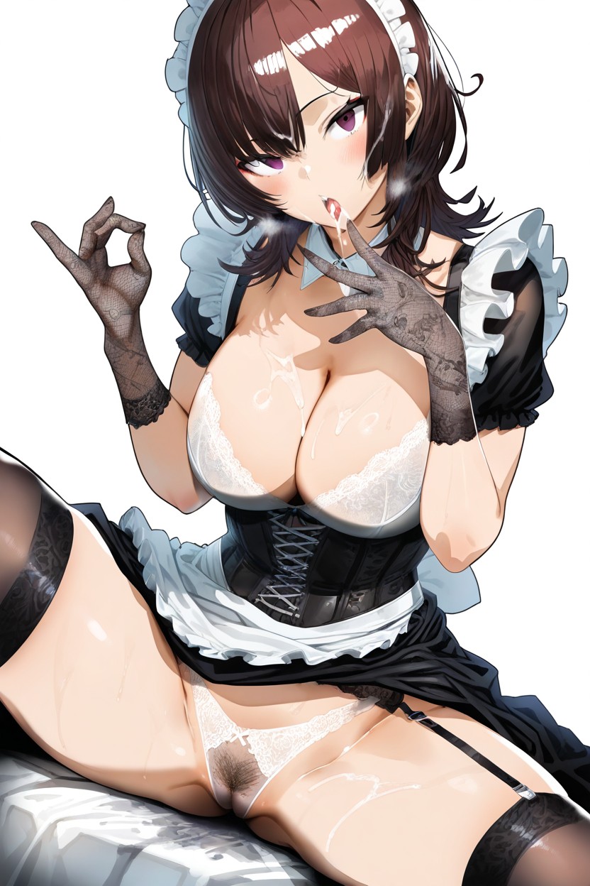 Lace Corset, Sexy Breath, Beautiful Bra Hentai AI Porn
