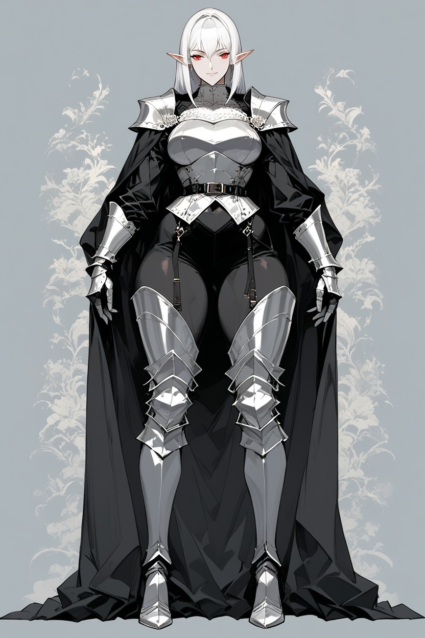 Blending Protection With Style Thigh Armor, Perfect Anatomy Body, She Wears A Sleek Hentai AI Porn