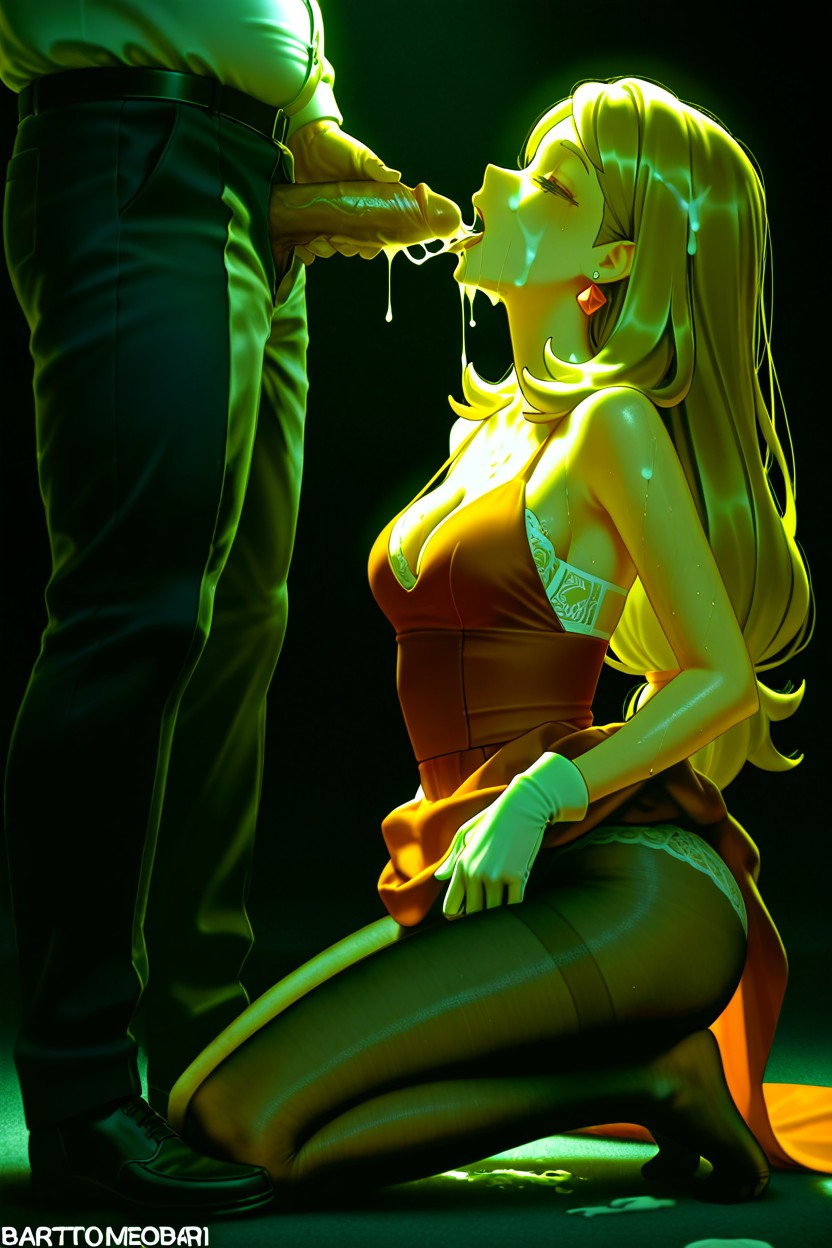 Horny, Full Body, Tilt Her Head Back At An Angle Hentai AI Porn