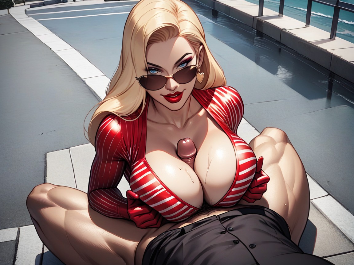 Side View, High Angle, Titfuck Hentai AI Porn