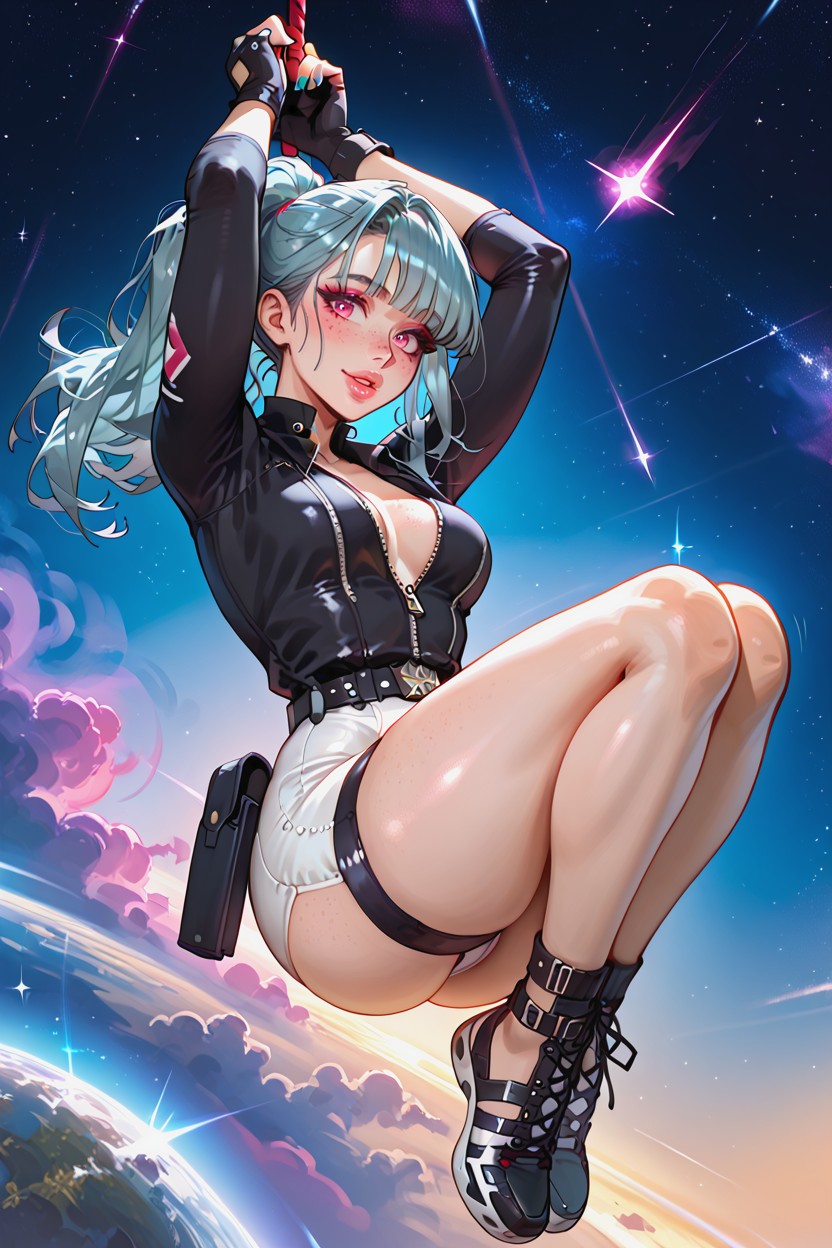 Thick Lips, Beautiful Face, Psychedelic Hentai AI Porn