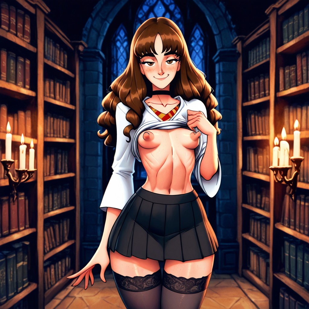 Bigdad Art Style, Candles, Pleated Miniskirt Hentai KI Porno