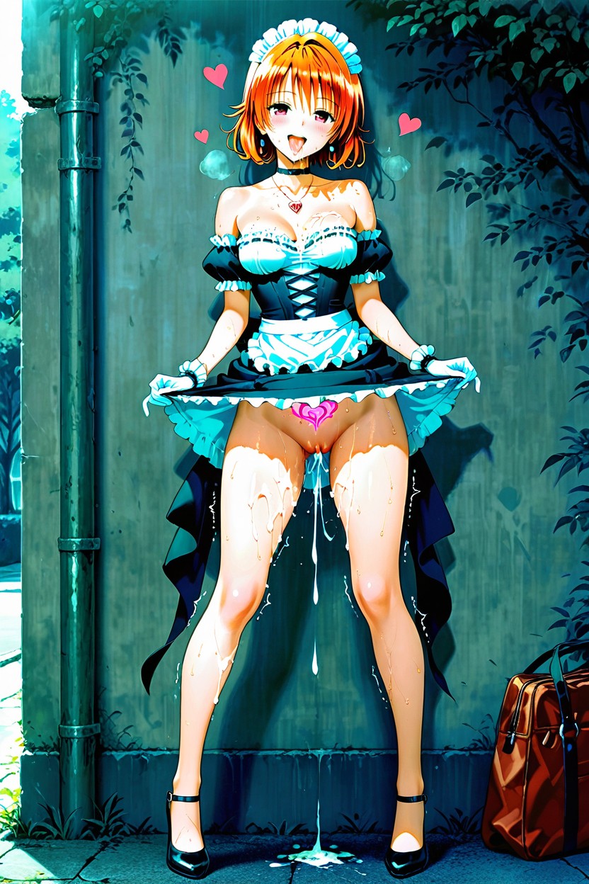 Love Heart, Gloves, Pussy Dripping Cum Hentai AI Porn
