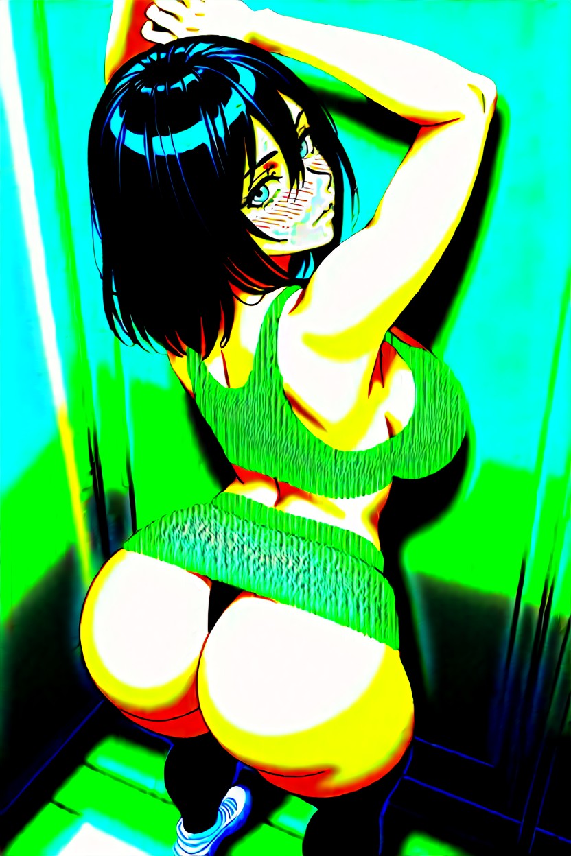 Sport Bra, Cute, Bending Over Hentai AI Porn