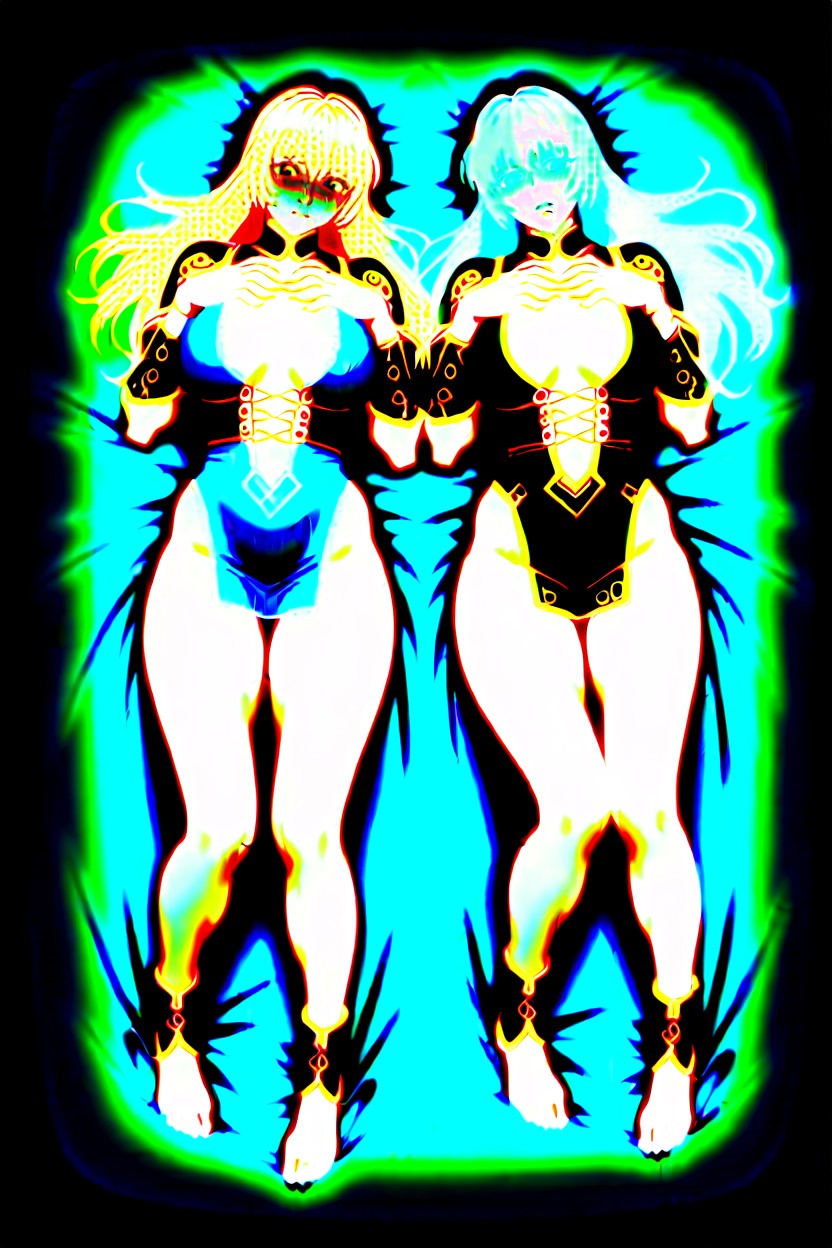 Pale Man Has Claws, Pale Man Has Long White Hair With Long Bangs, Dark Ambience AI黃漫