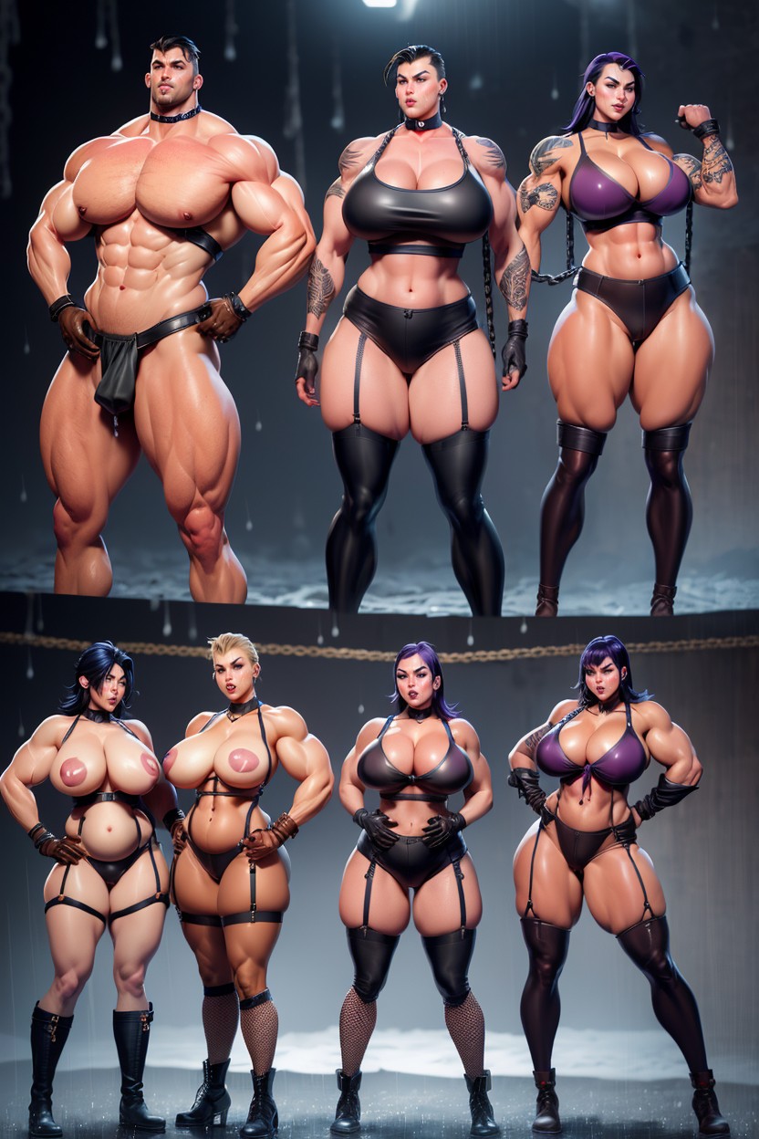 Variants Of Raven Of Dc Comics, Tattoos On The Groin From The Vagina To Above The Pubis, Naked Porno IA Hentai