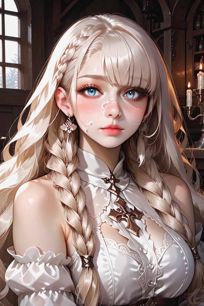 Professional Makeup, Bright Colors, Zoom In Porno IA Hentai