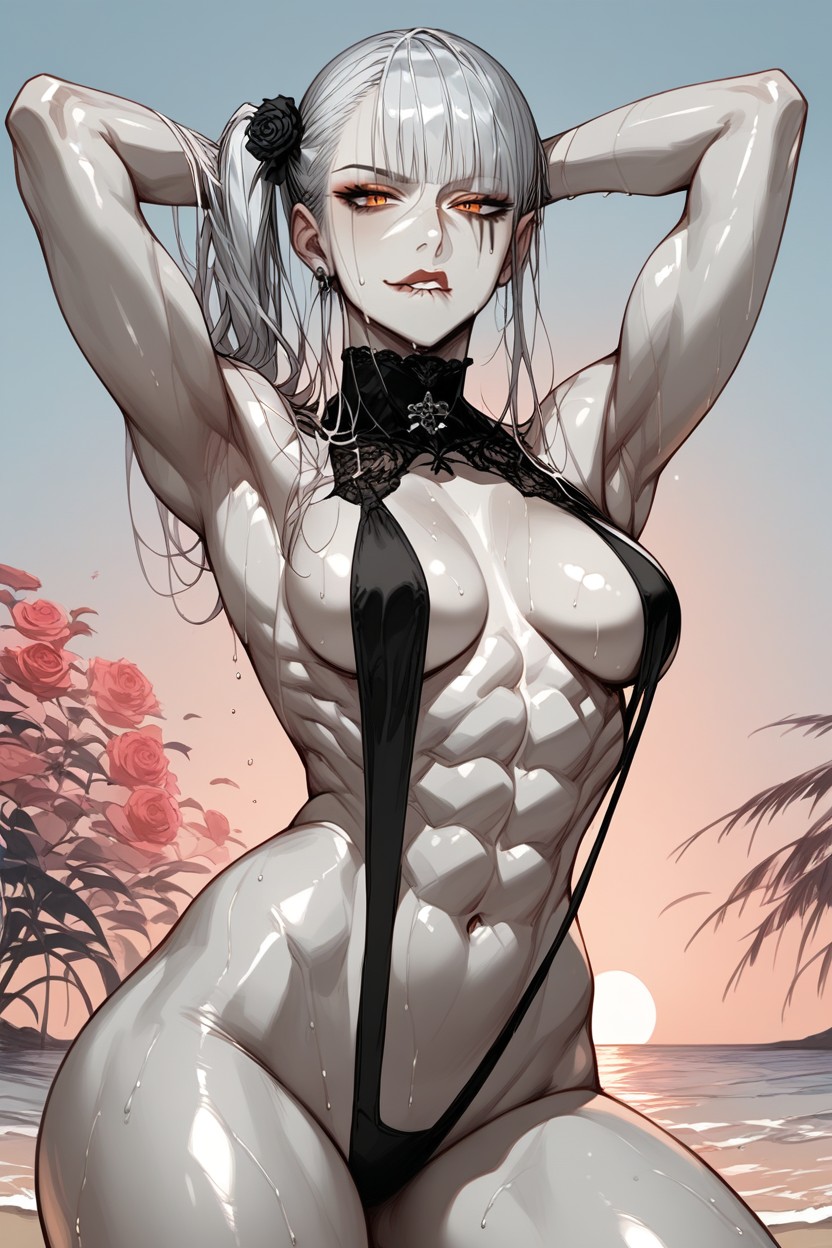 18+, Wet Body, Abs ヘンタイAIポルノ