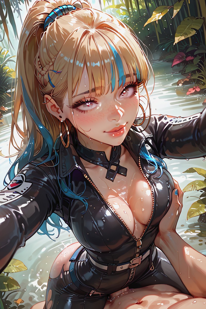 Top Down, Heavy Rain, White Hentai AI Porn