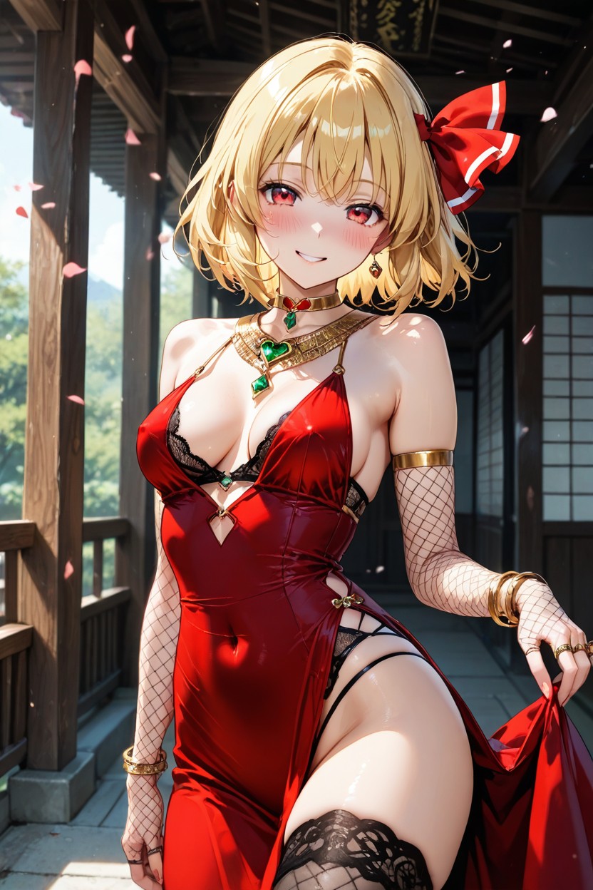 Deep Cleavage, Perfect Navel, Sensual Pose Porno IA Hentai