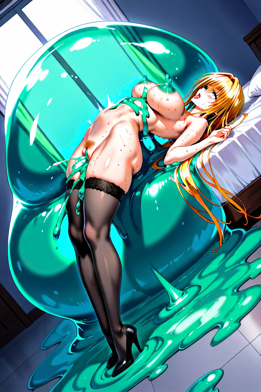 Nu, Bunda Média, Creampie Hentai IA pornografia