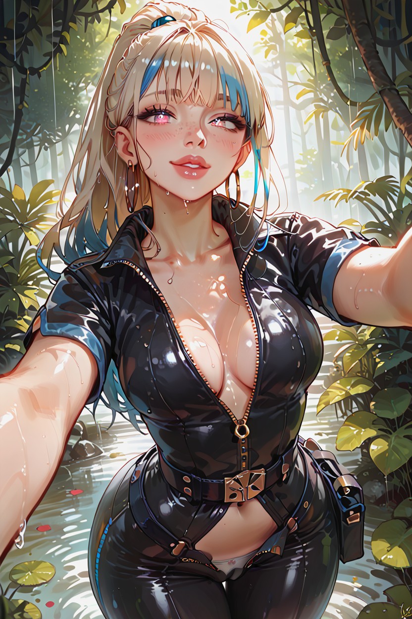Hand Above Head, 18+, Ponytail Porno IA Hentai
