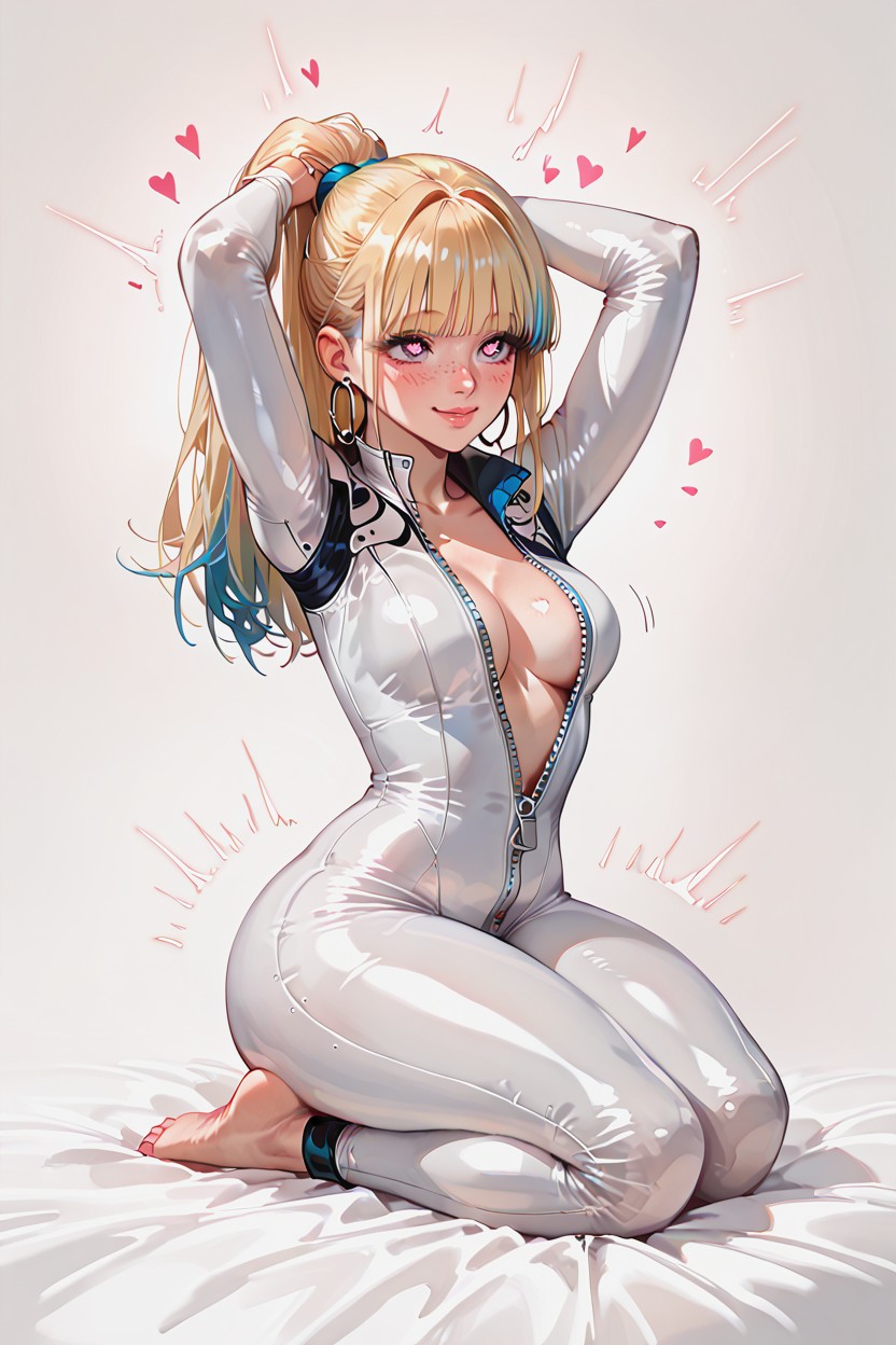 Black Details, Looking Up, Ankles Crossed Hentai AI Porn