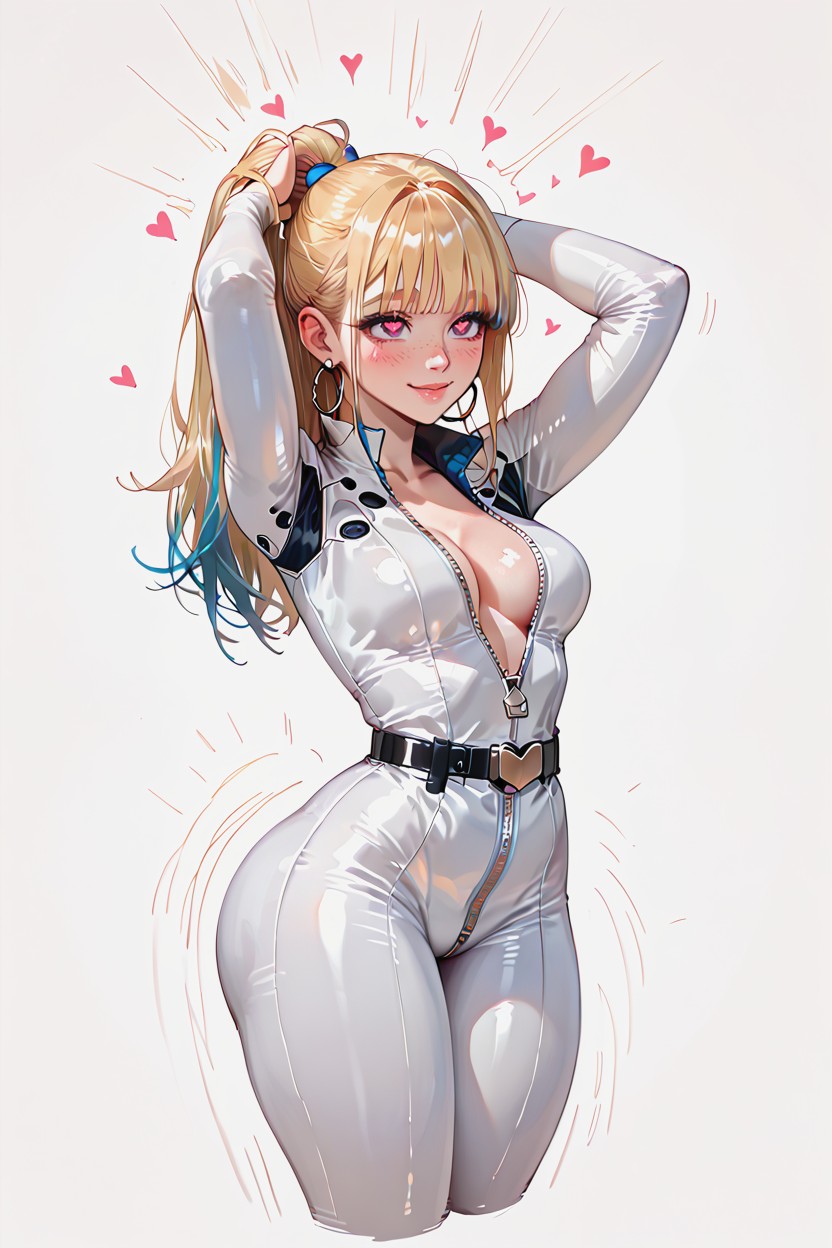 Focus On Eyes, Blue Highlights, Vibrant Colors Hentai AI Porn