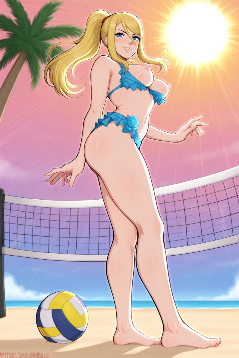 Afrobull Art Style, Full Body Shot, Happy Smile Hentai IA