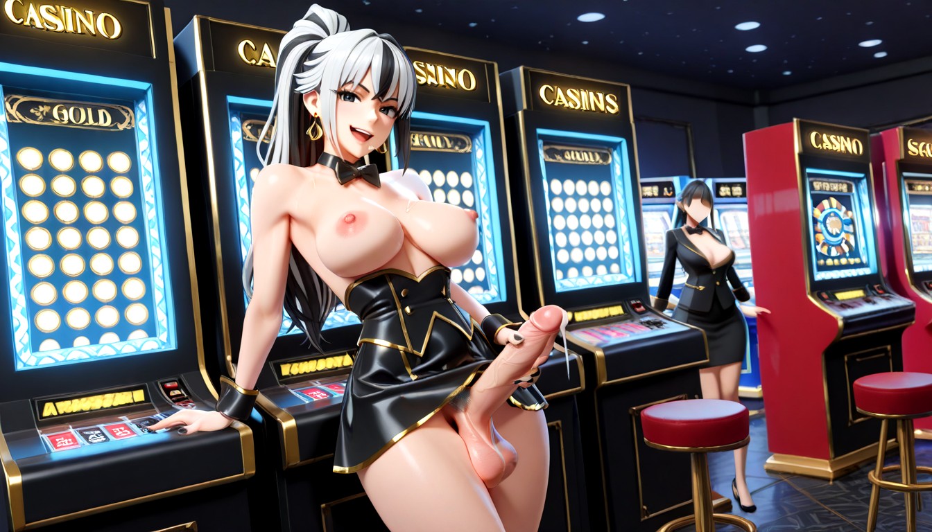 Cheveux Multicolores, Cum, Slot Machines Porno IA Hentai