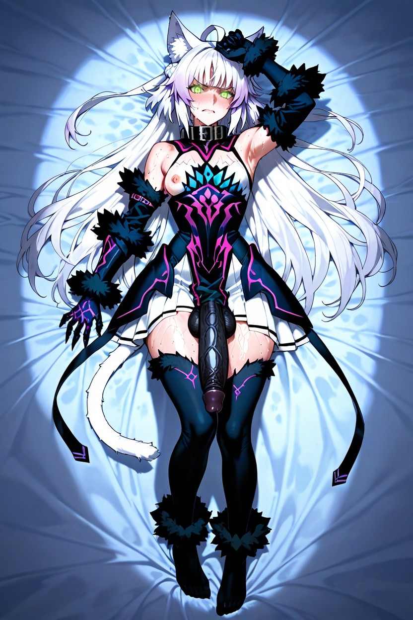 Glowing Eyes, 25+, Laying On Bed Hentai IA pornografia