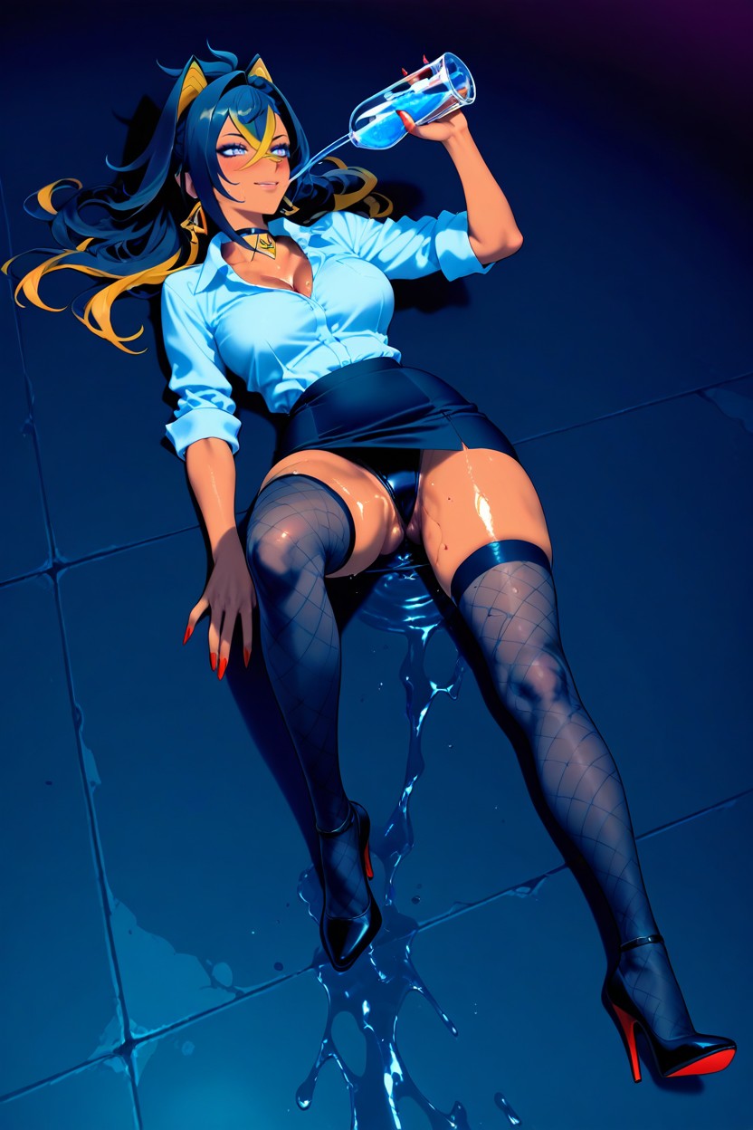 Almost Naked, 25+, Full Body Hentai AI Porn