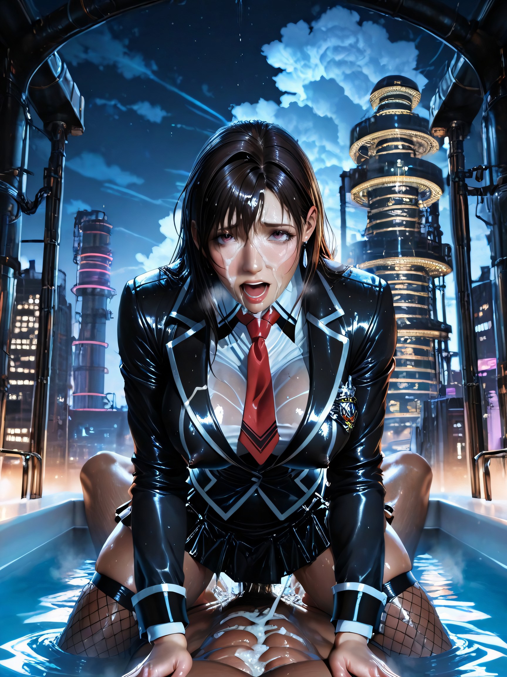 Backlit, Realistic Skin Texture, Dark Hentai AI Porn