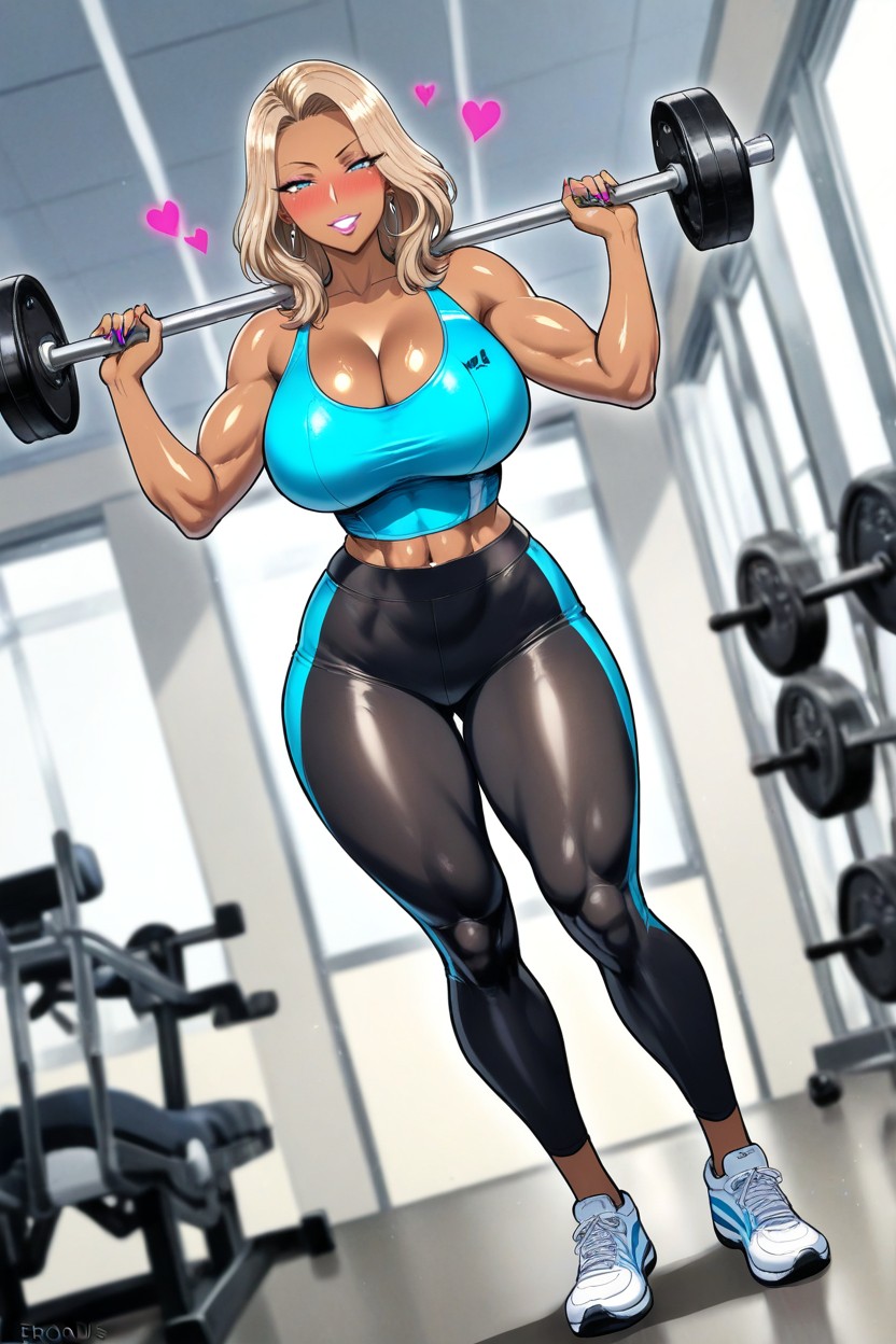 Eroquis Art Style, Muscle Training, Ultra Detailed Hentai AI Porn