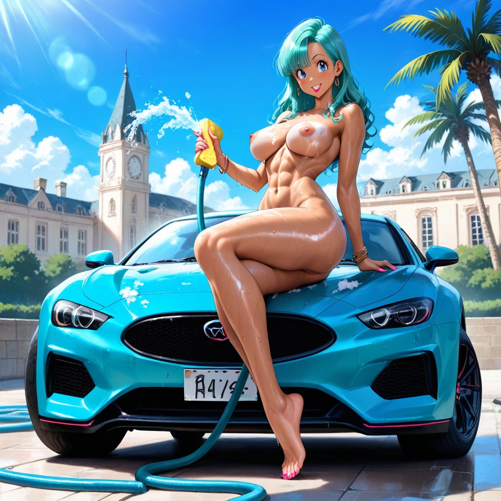 Cabello Ondulado, 30+, En Forma Hentai IA