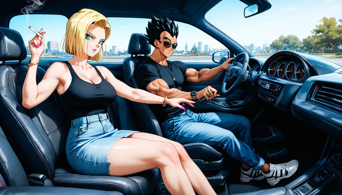 Blue Hour, Pink Nails, Ultra Detailed Hentai AI Porn